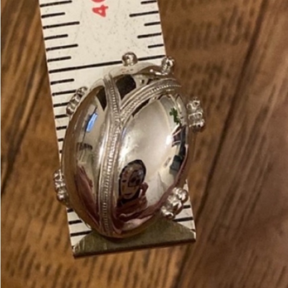 Silver ladybug pin